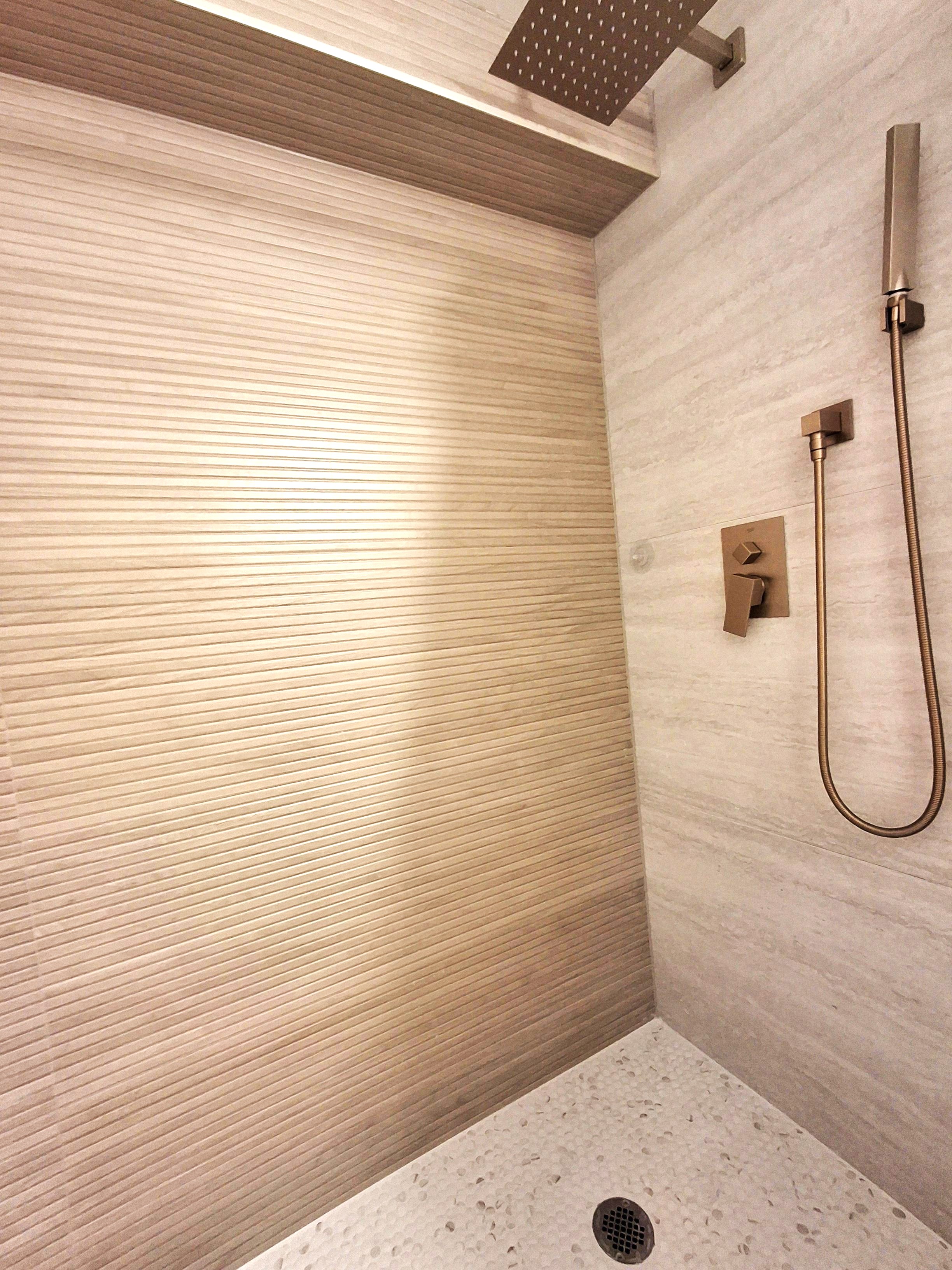 Ceramic tile shower installation — Richmond Hill bathroom renovation by Modern Tiling
