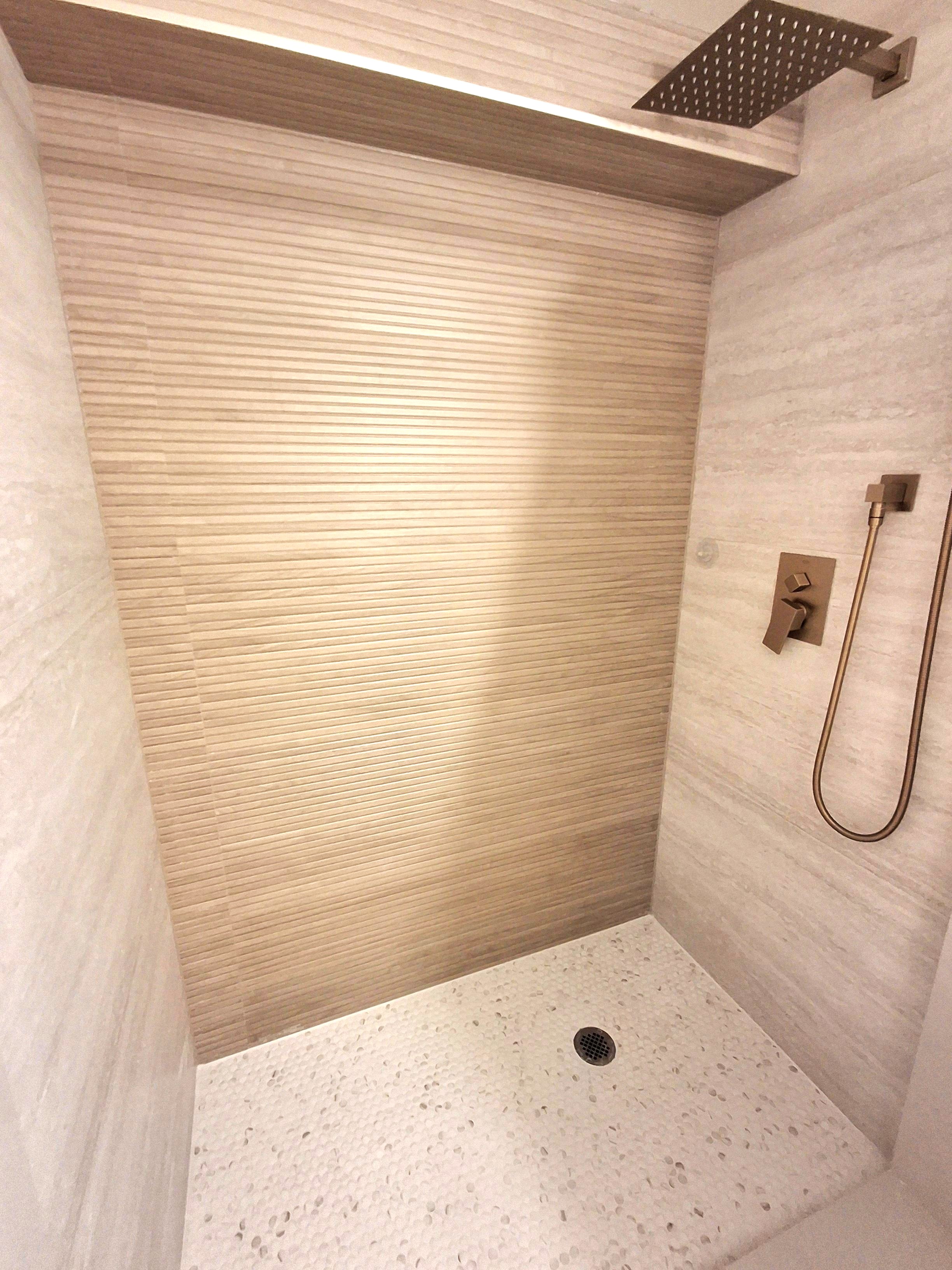 Complete bathroom tile renovation in Richmond Hill by Modern Tiling